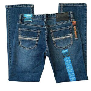 NEW Rock & Roll Denim Men's Revolver Slim Fit Straight Boot Jeans (32x34)